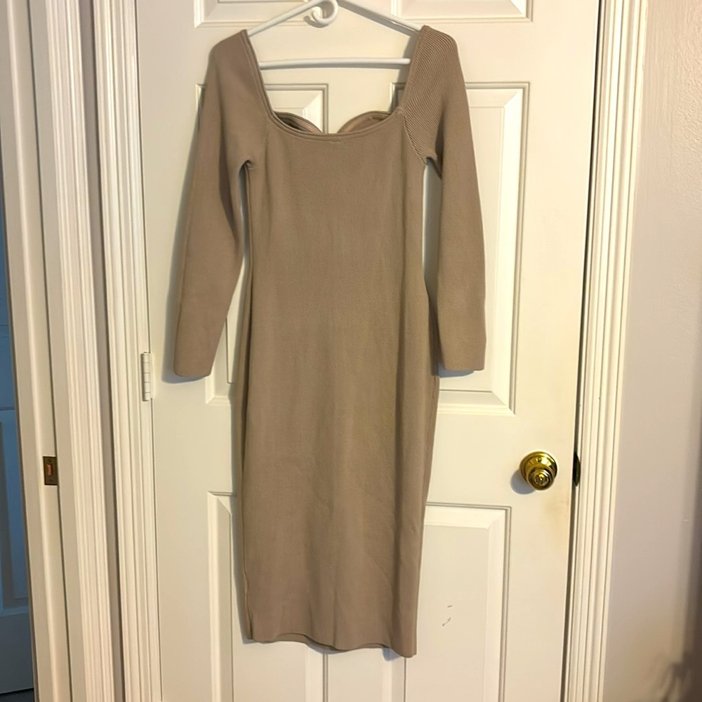 Sokie Collective Ribbed Bodycon Dress Size M - Picture 2 of 5